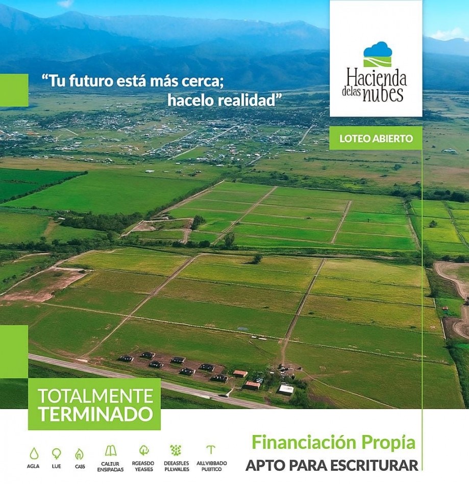 TERRENOS EN HACIENDAS DE LAS NUBES - SALTA - ARGENTINA 